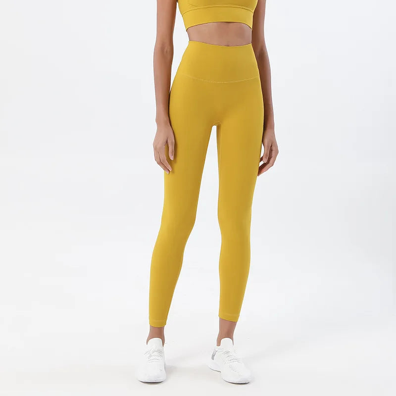 Gym Leggings Yoga Pants Women Sports Fitness Naked Feeling High Waist Elastic Workout Push Up Leggings Tights Women