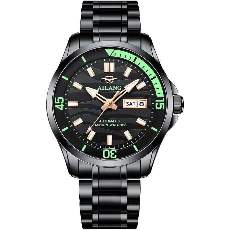 The new AILANG Relogio Masculino automatic mechanical men's watch fashion leather sports watch luxury brand men's watch