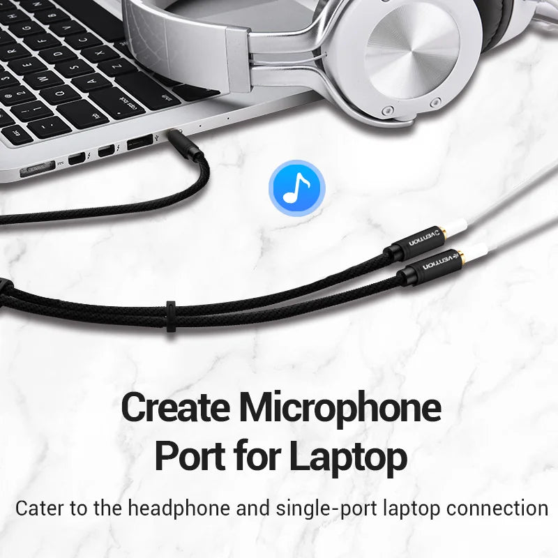 3.5mm Male To Female Splitter 2 Audio Headphone Y Cable Adapter AUX Plug