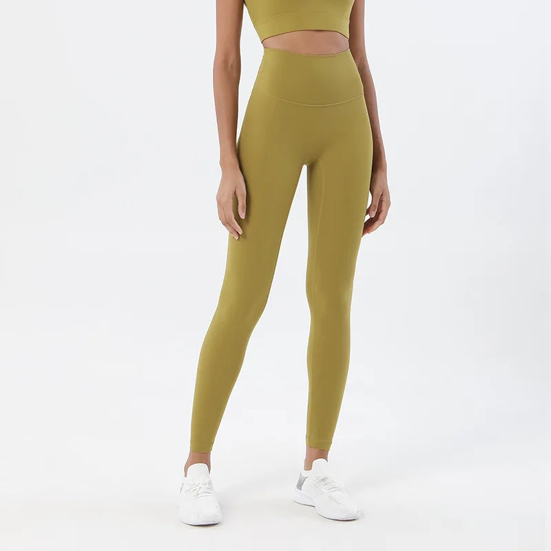 Gym Leggings Yoga Pants Women Sports Fitness Naked Feeling High Waist Elastic Workout Push Up Leggings Tights Women