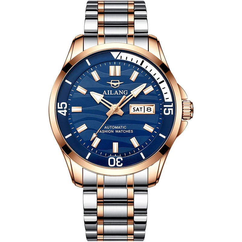 The new AILANG Relogio Masculino automatic mechanical men's watch fashion leather sports watch luxury brand men's watch