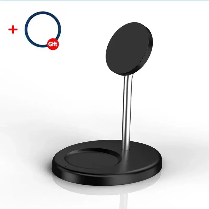 2 in 1 Magnetic Wireless Charger Stand Phone Charging Station Dock For iPhone 15 14 13 12 Pro Max AirPods Fast Chargers
