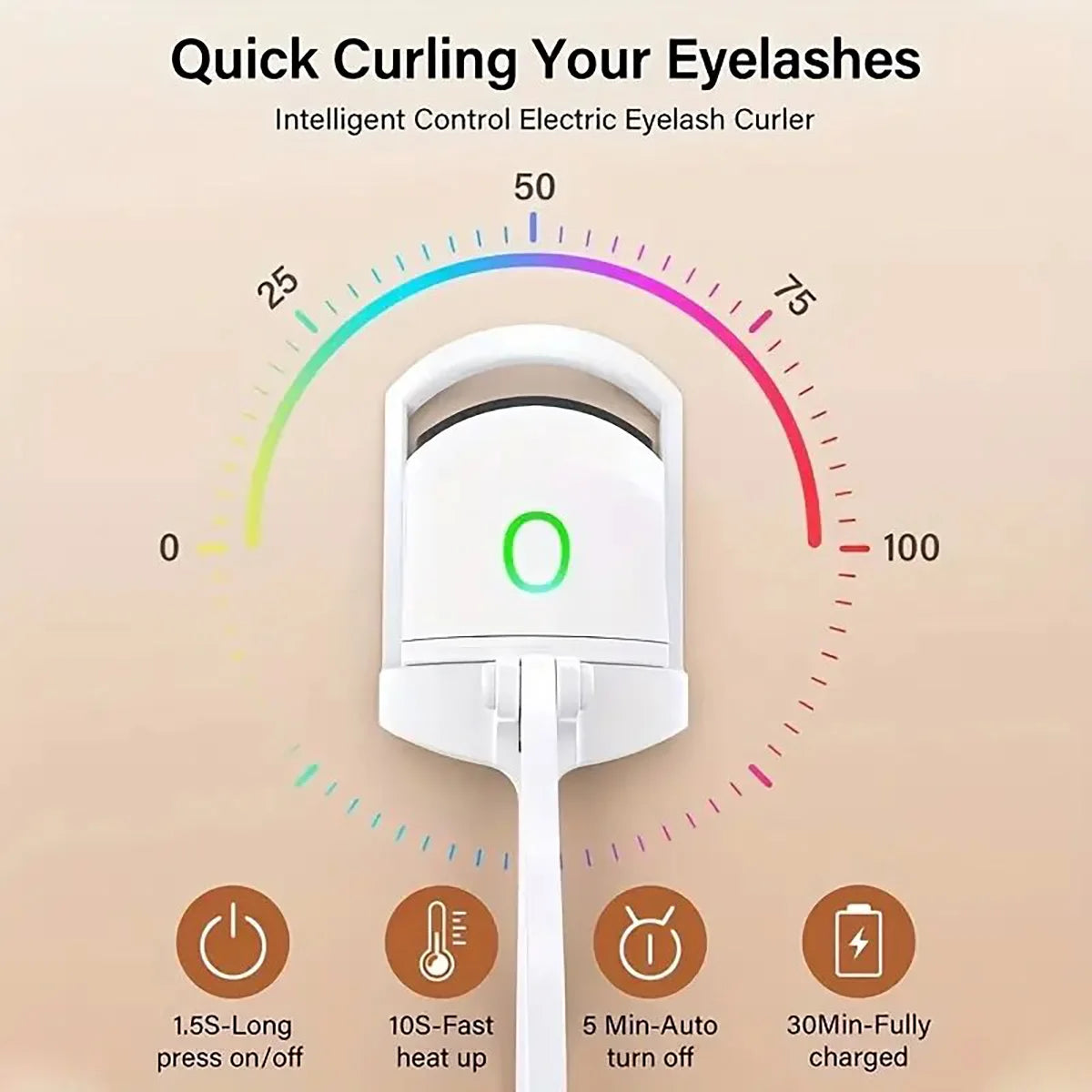 eyelash curler, eyelash heating electric perm, eyelash curler curling and long-lasting shaping beauty goddess eyelash curler