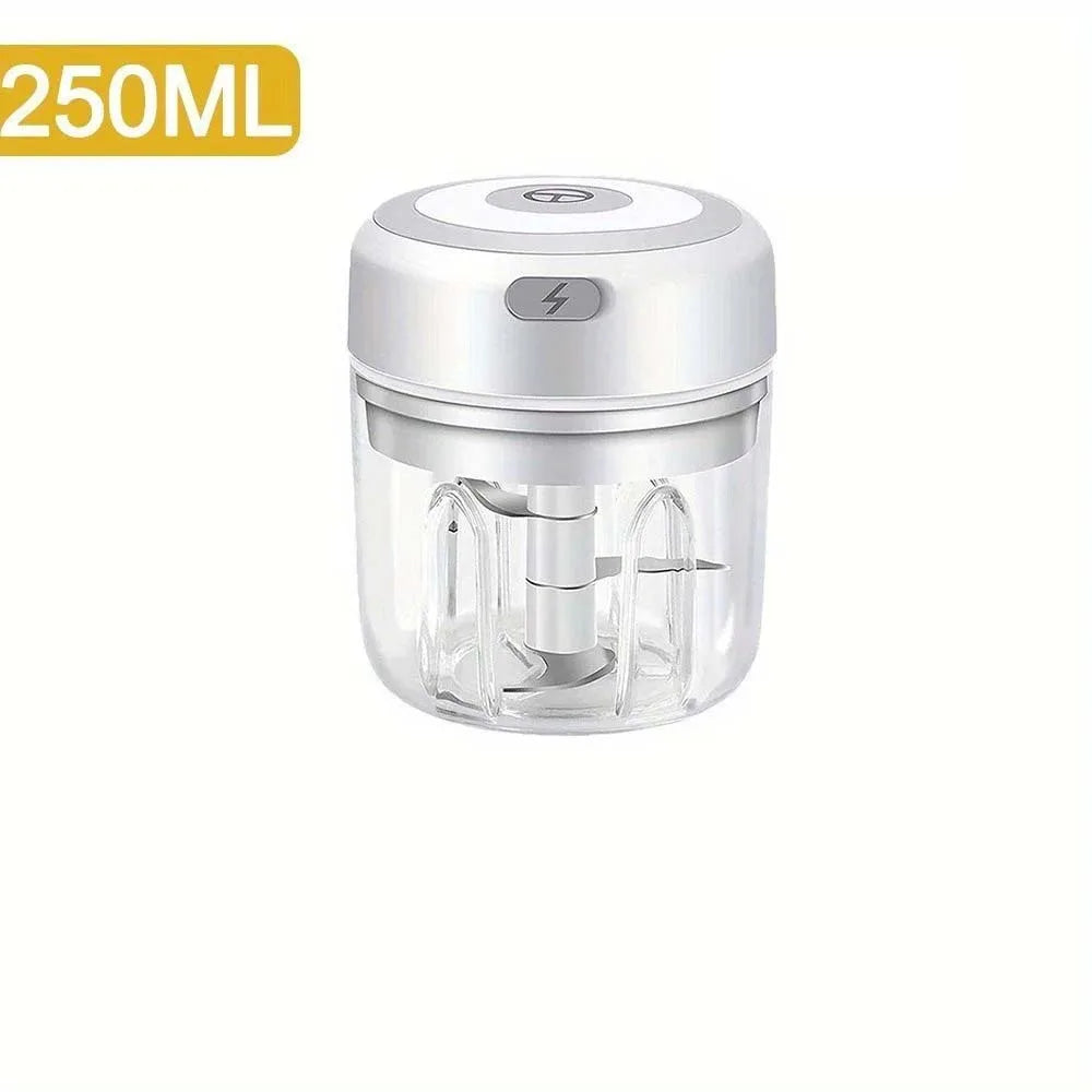 250ml Electric Garlic Chopper USB Meat Grinder Garlic Masher Machine Sturdy Durable Crushed Ginger Vegetable Crusher Kitchenware