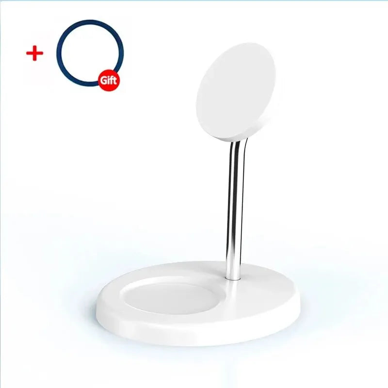 2 in 1 Magnetic Wireless Charger Stand Phone Charging Station Dock For iPhone 15 14 13 12 Pro Max AirPods Fast Chargers