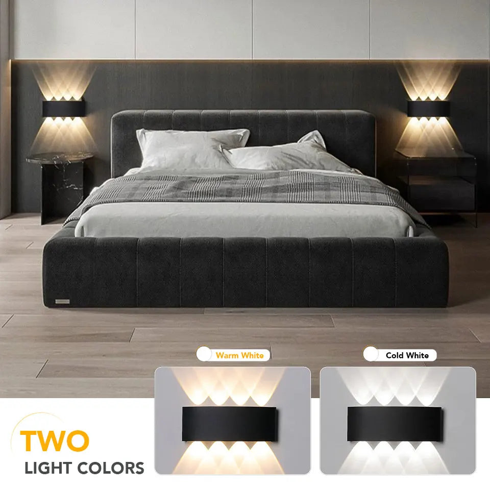 Aluminium LED Wall Light UP & Down AC85-265V IP65Waterproof Led Lights Modern Indoor Outdoor Home Appliance For Home Living Room