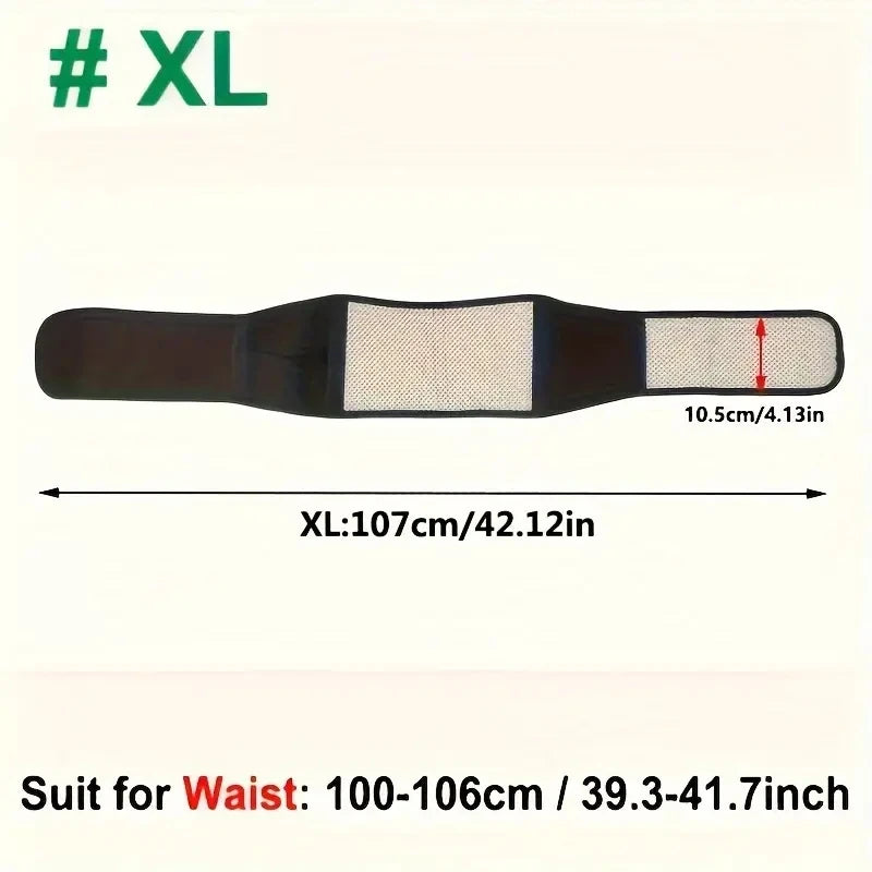 Adjustable Self-heating Magnetic Therapy Back And Waist Support Belt, Waist Massage Belt Sports Support Belt, Body Care Belt