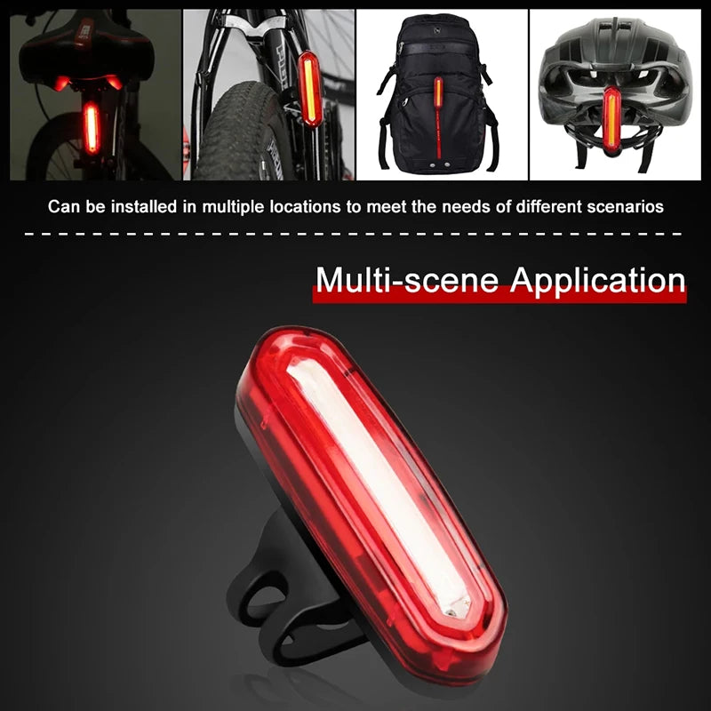 Cycling Tail Light Outdoor Highlight USB Charging Mountain Led Warning Bike Lights Tail Lamp Rear Light Bicycle Accessories