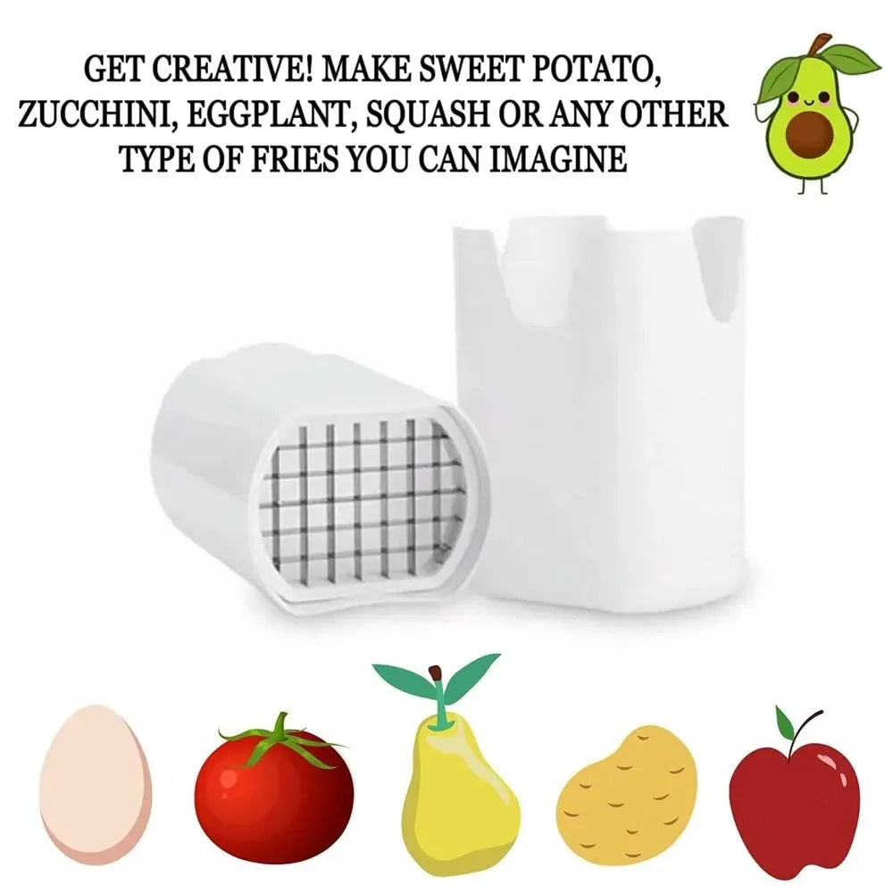 French Fry Cutter Natural Cut Rapid Slicer Vegetable Potato Tool Food Veggie Dicer Veg Chopper