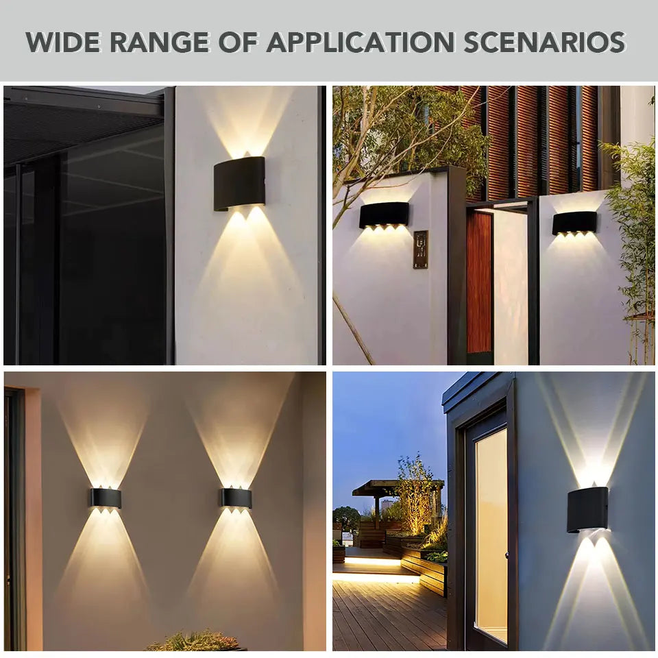 Aluminium LED Wall Light UP & Down AC85-265V IP65Waterproof Led Lights Modern Indoor Outdoor Home Appliance For Home Living Room