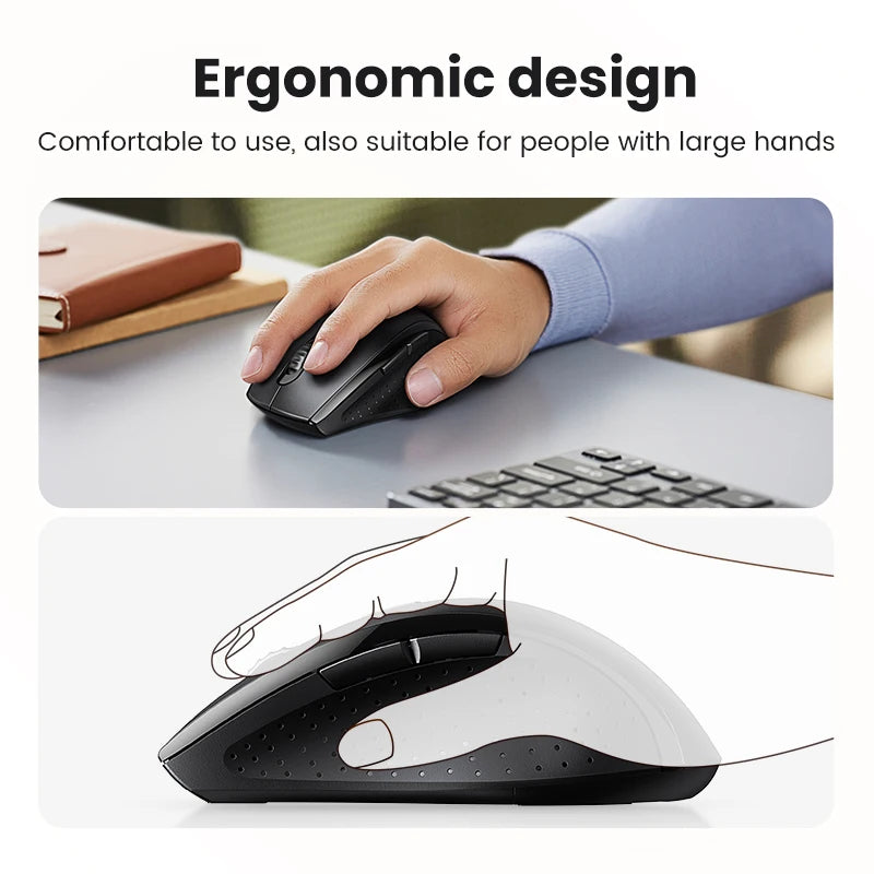 Wireless Mouse for Computer 1600DPI Silent Mouse with 2.4GHz USB Receiver for PC MacBook Tablet Laptop