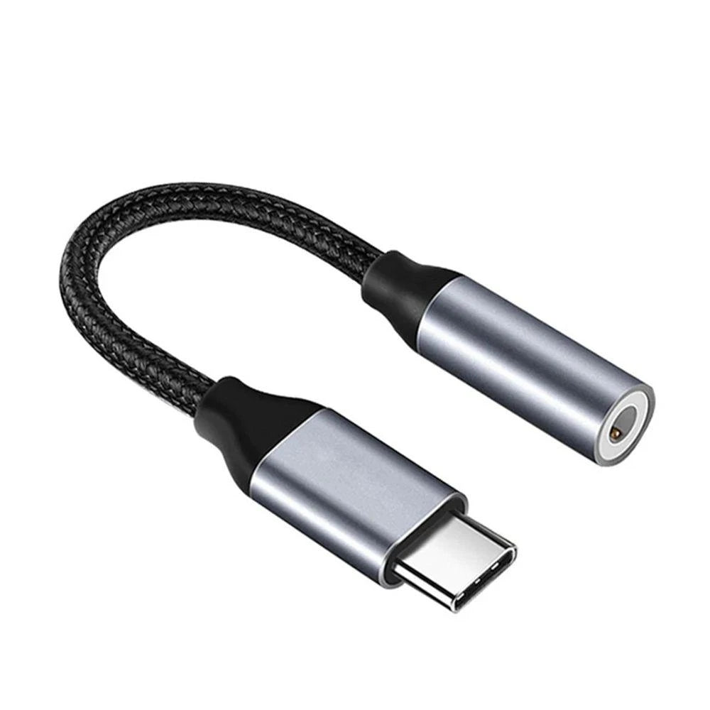 USB Type C to 3.5mm Earphone Adapter Converter Jack AUX Cable Headphone Adapter 3.5 Audio Cable for iPhone 15 Serie Mobile Phone