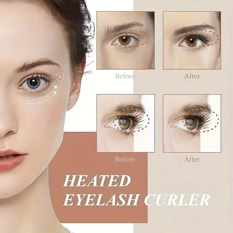 eyelash curler, eyelash heating electric perm, eyelash curler curling and long-lasting shaping beauty goddess eyelash curler