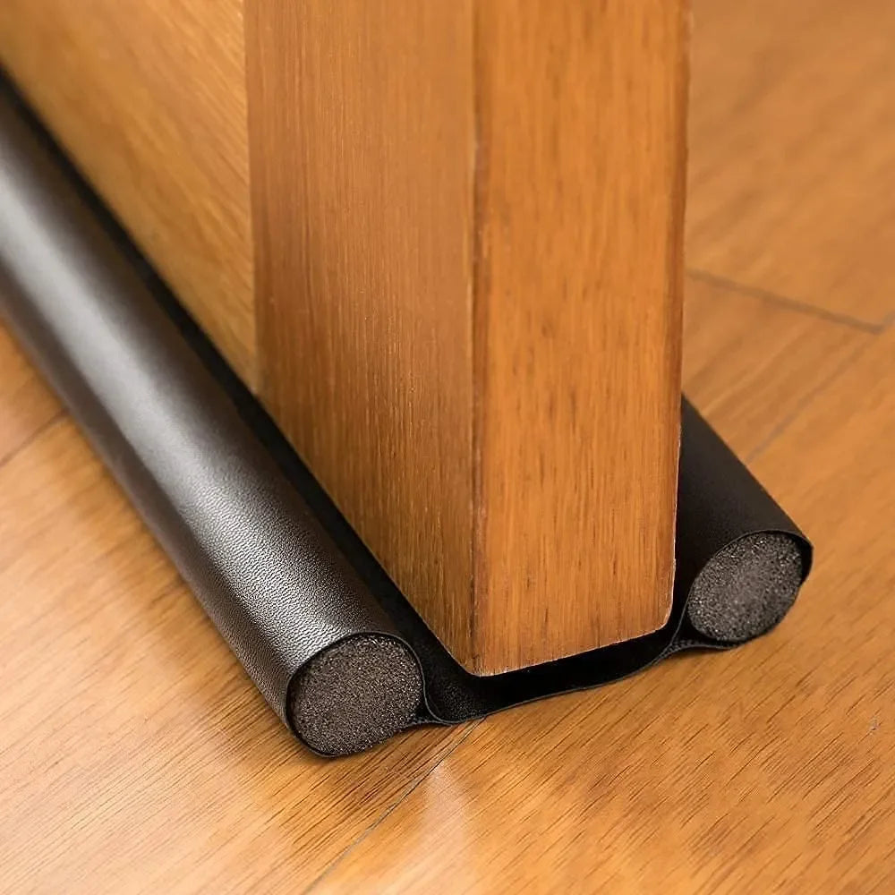Windproof Seal Strip Draught Excluder Stopper Door Bottom Guard Double Protector Doorstop Dustproof Blocker Sealer Soundproof