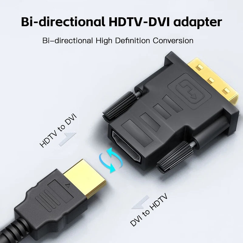 Dvi-d Male 24 1 Pin To Hdmi Female 19-pin Dvi Adapter Bidirectional Cable