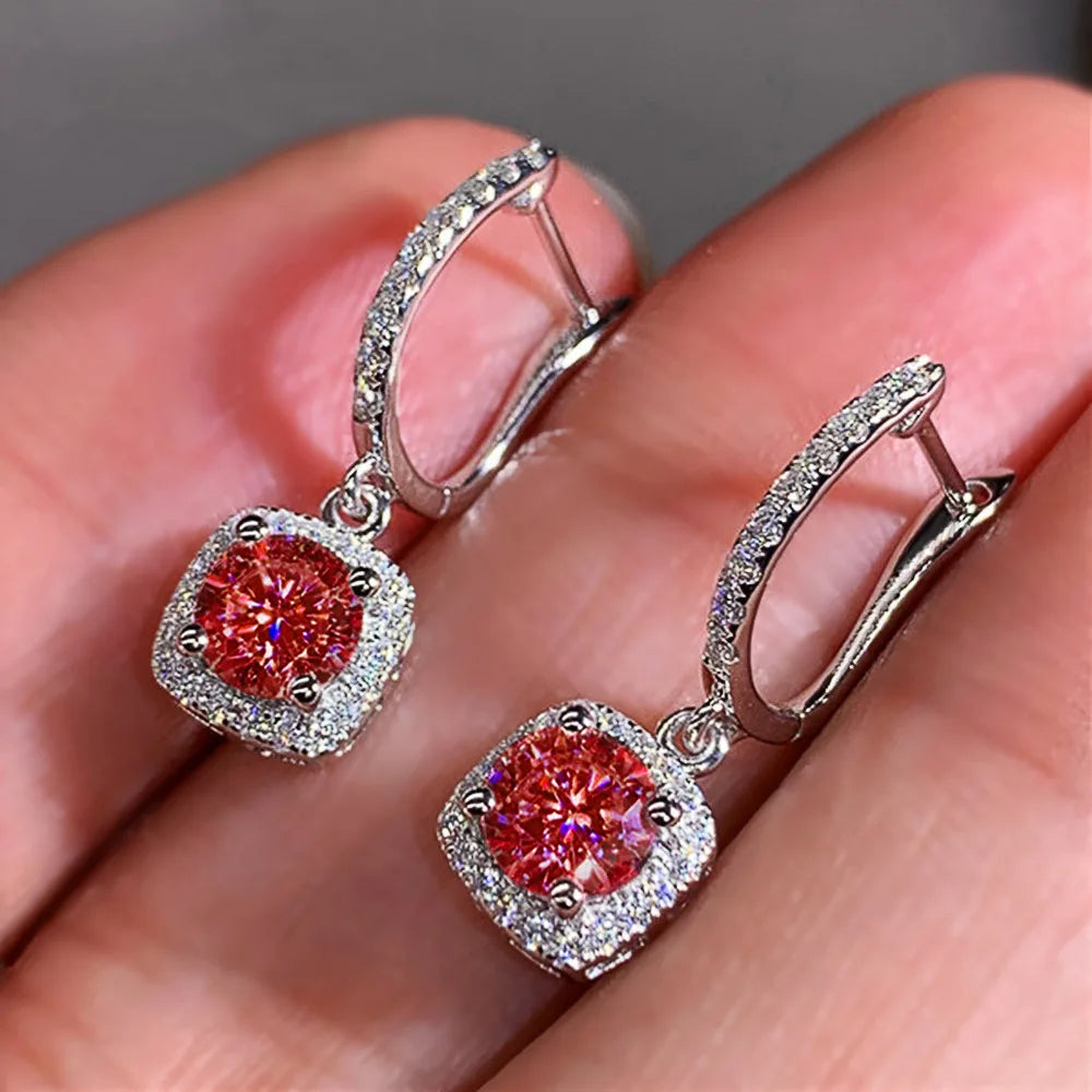 Lihong Full Paved Crystal CZ Hoop Earrings for Women Dazzling Accessories Wedding Party Delicate Birthday Gift Statement Jewelry