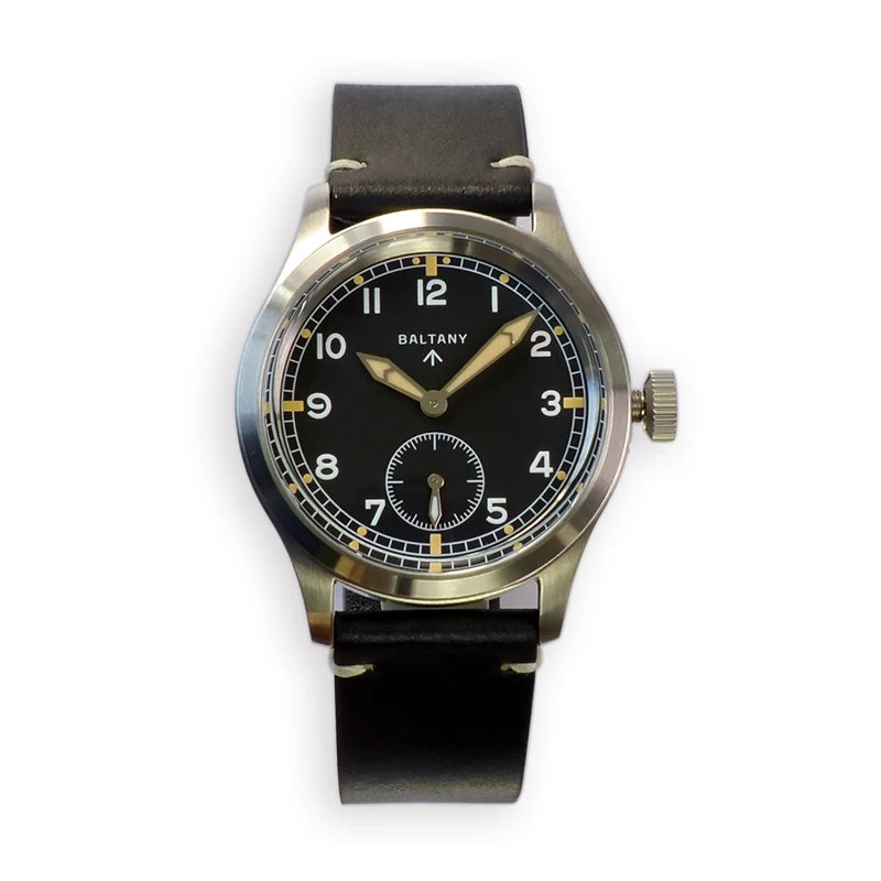 Baltany New Men's Quartz Watch VD78 Retro 39mm Luminous S2032 Sapphire Crystal Stainless Steel100M Waterproof Reloj Hombre