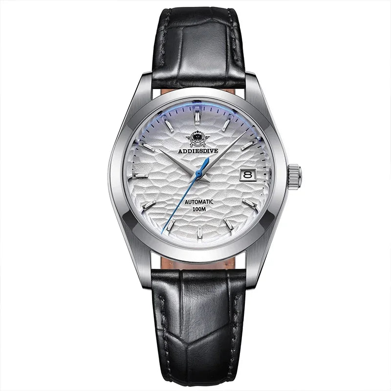 ADDIESDIVE Automatic Mechanical Watch Man European American Business Leisure Wristwatch Luxury Silver Luminous Waterproof Watch