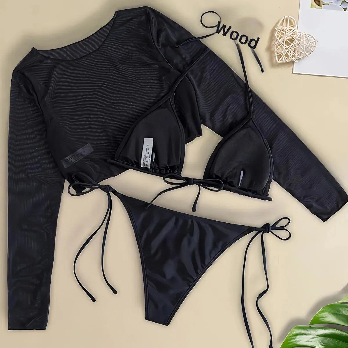 Sexy Bikini Design Knot Girl Swimsuit Sensual Strap Bikini Set Women's Fashionable Chinese Brand AE Stock Origin China