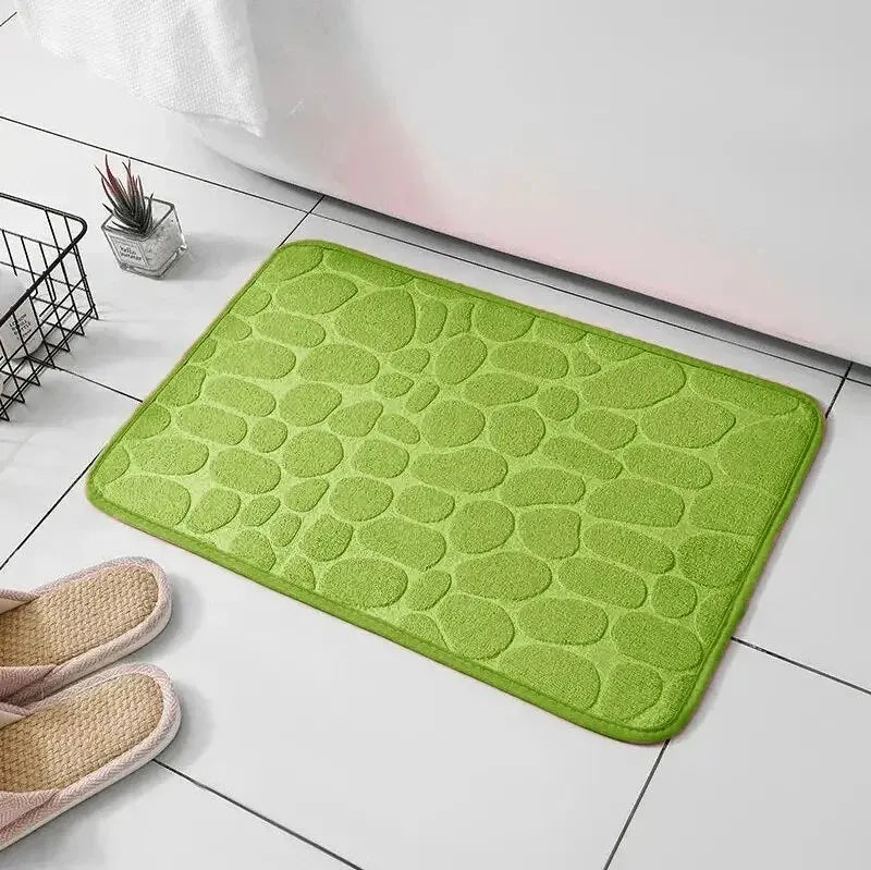 embossed fiber carpet, bathroom living room anti slip mat, pebble floor mat, household items