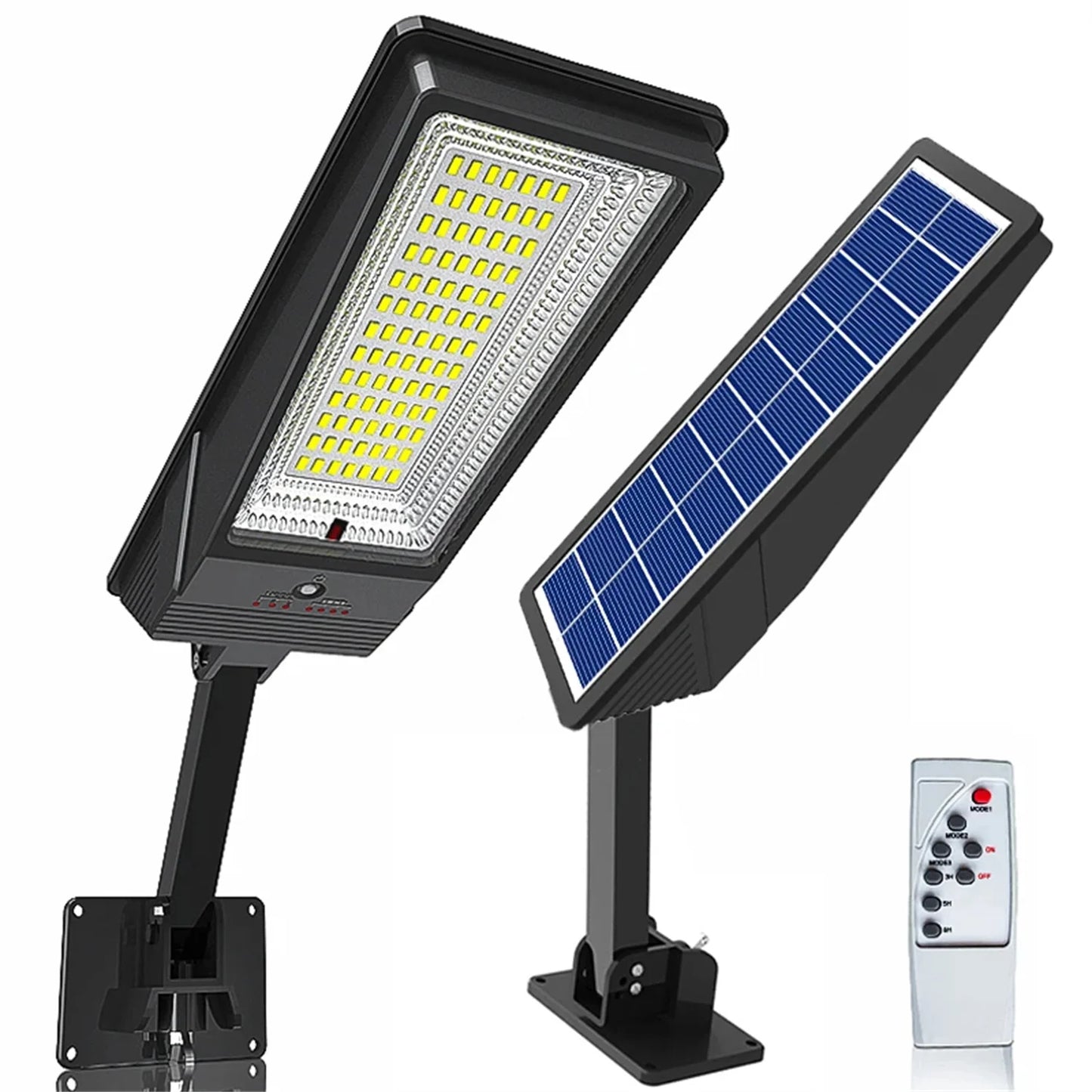 LED Solar Lights for Outside,Led Wall Light Motion Sensor with Remote Control, 3 Modes Solar Flood Lamp Outdoor for Yard,Garden