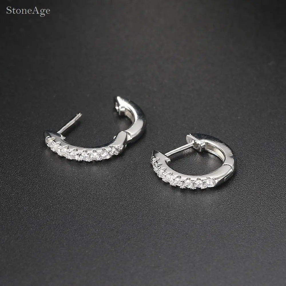Trend Star Helix Piercing Crystal Earrings Zircon Lobe Rook Piercing Cartilage Tragus Daith Conch Fashion Women's Jewelry