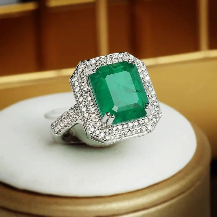 Paraiba Ring Pink/blue/Green Zircon Ring for Women High Quality Party Jewelry Engagement Ring Anniversary Gift Jewelry for Women