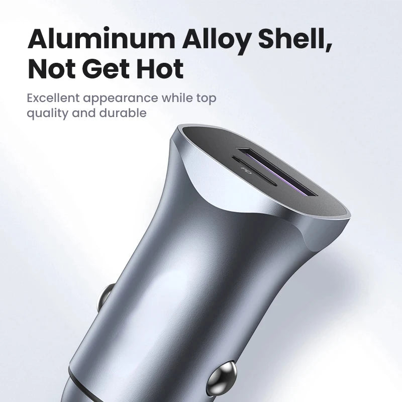 Car Charger Type C Fast USB Charger for iPhone 15 14 13 Xiaomi Car Charging Quick 4.0 3.0 Charge Mobile Phone PD Charger