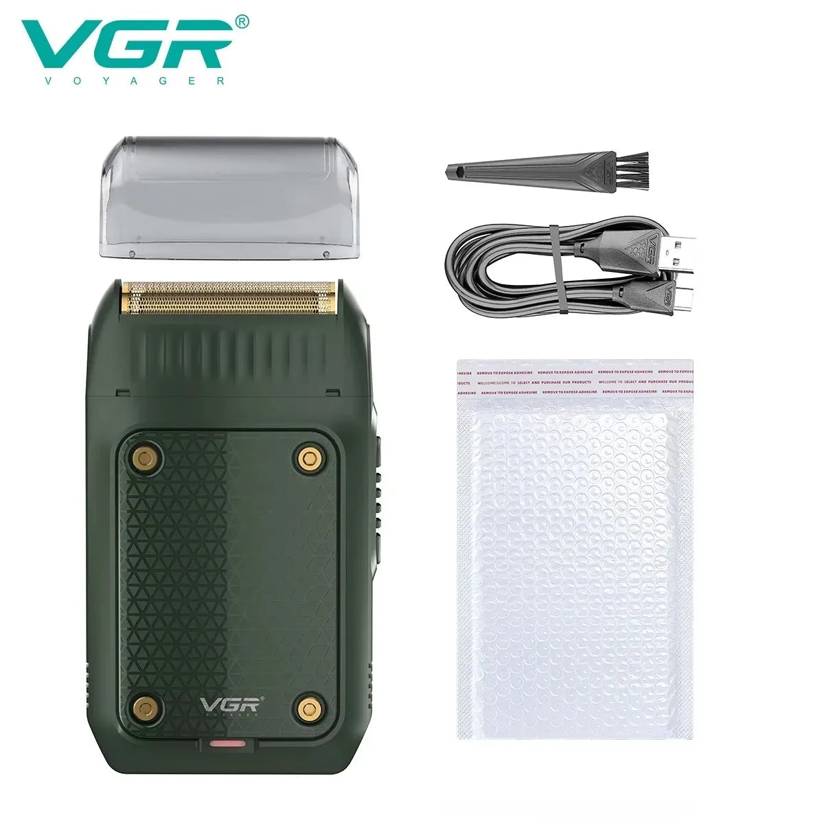 VGR Razor Electric Shaver Professional Hair Trimmer Rechargeable Razors Portable Beard Trimmer Mini Hair Shaver for Men