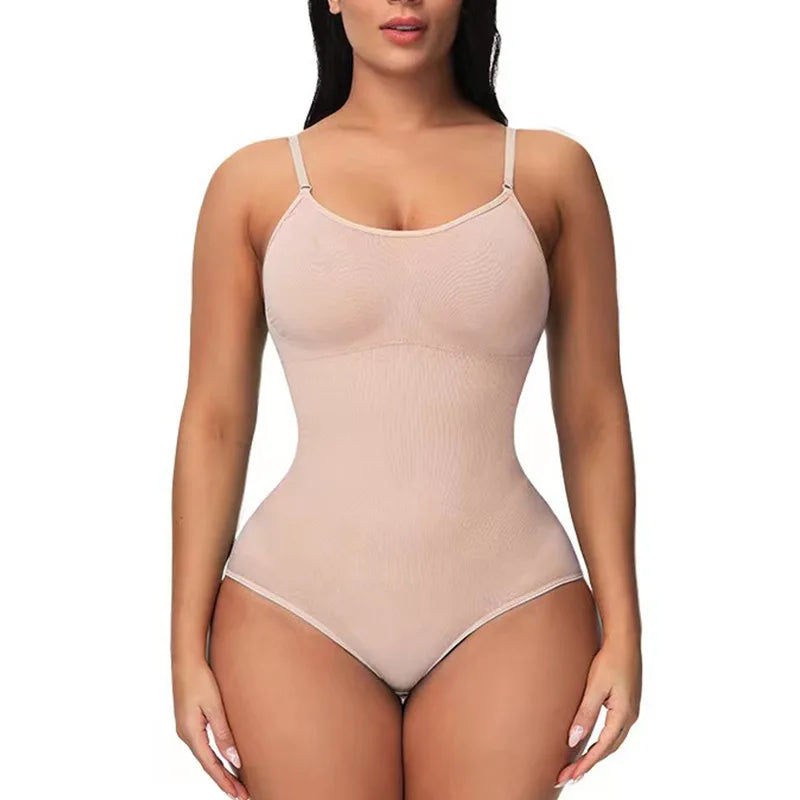 Low Back Bodysuits Shapewear for Women Open Crotch Body Shaper Seamless Tummy Control Push Up Corset Tank Top Backless Underwear