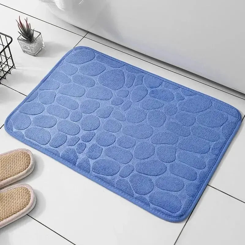 embossed fiber carpet, bathroom living room anti slip mat, pebble floor mat, household items