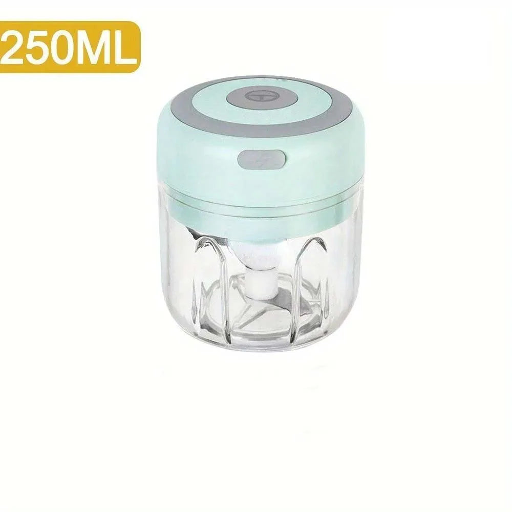 250ml Electric Garlic Chopper USB Meat Grinder Garlic Masher Machine Sturdy Durable Crushed Ginger Vegetable Crusher Kitchenware