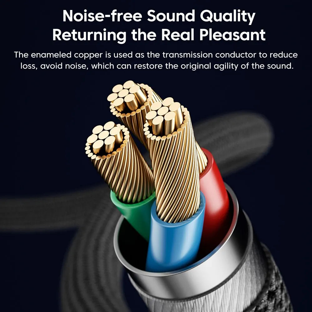 Male Aux Cable Audio for iPhone Computer Headphones PC Laptop