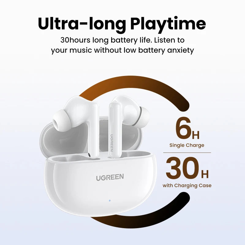 HiTune ANC TWS Wireless Earbuds Active Noise Cancellation Hi-Res LDAC Bluetooth Earphones for iPhone 15 Pro Max