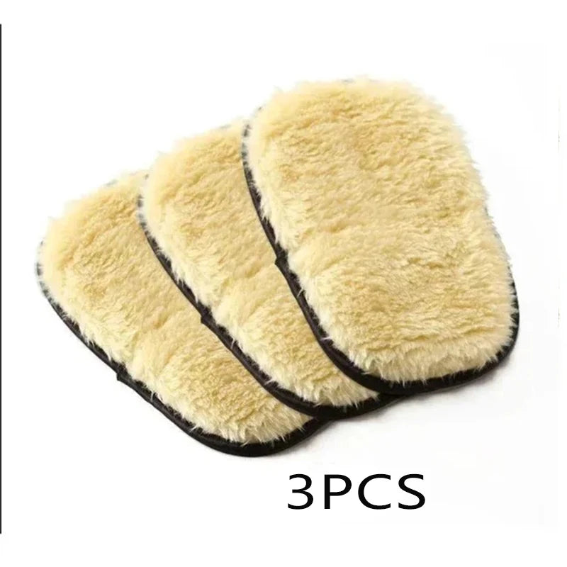 Car Washing Imitation Wool Gloves Thickened Plush Car Wiping Gloves Waxing Polishing Car Cleaning Products cleaning cloth