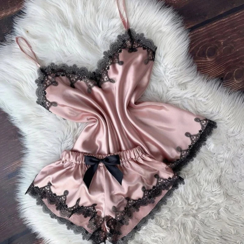Sleepwear Women's Clothes Suits Summer Thin Suspenders Home Cozy Simple Relaxed Casual Cool Skinny Breathable Temperament Sexy