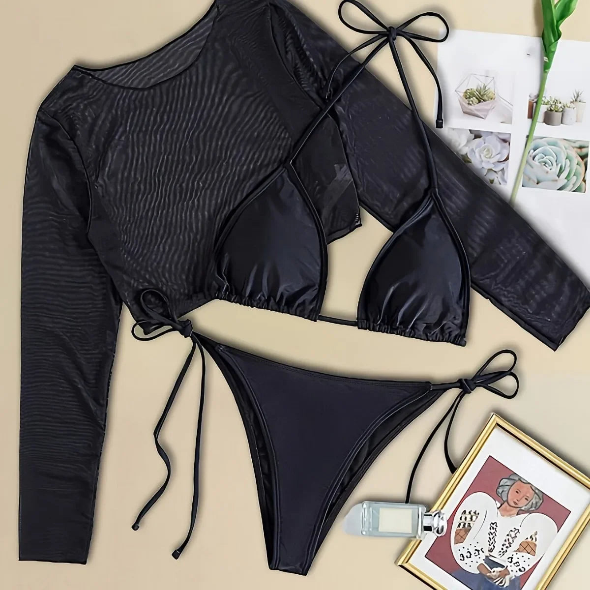 Sexy Bikini Design Knot Girl Swimsuit Sensual Strap Bikini Set Women's Fashionable Chinese Brand AE Stock Origin China