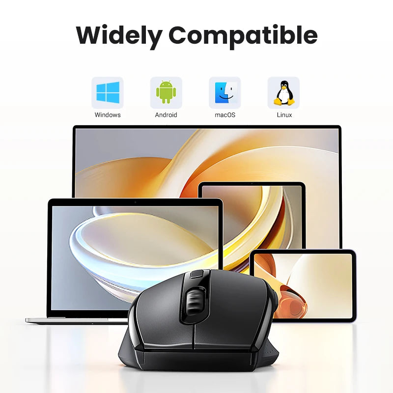 Wireless Mouse for Computer 1600DPI Silent Mouse with 2.4GHz USB Receiver for PC MacBook Tablet Laptop