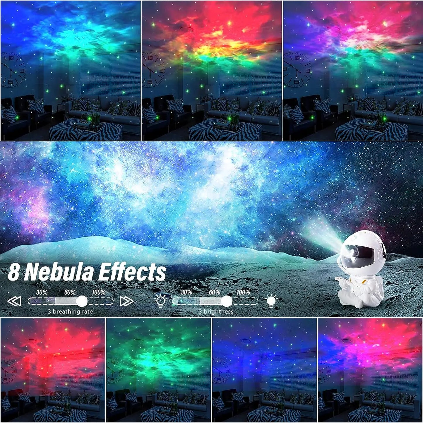 Astronaut projection light Galaxy projector LED night light starry sky atmosphere light desktop decoration light bedroom home ch