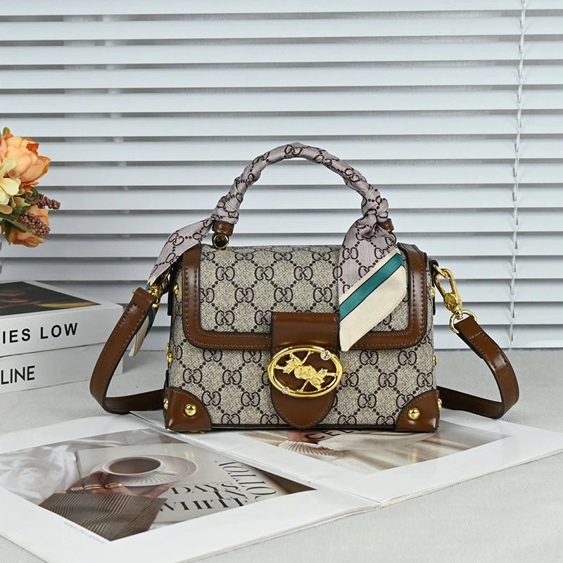 Light luxury brand women's handbag 2025 new autumn and winter high-end designer fashionable shoulder crossbody bag