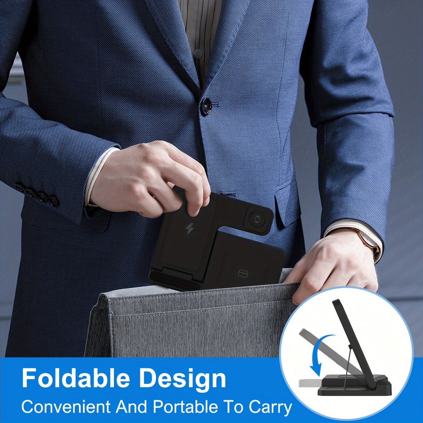 Wireless Charging Station 3 In 1 Standard 15W Fast
