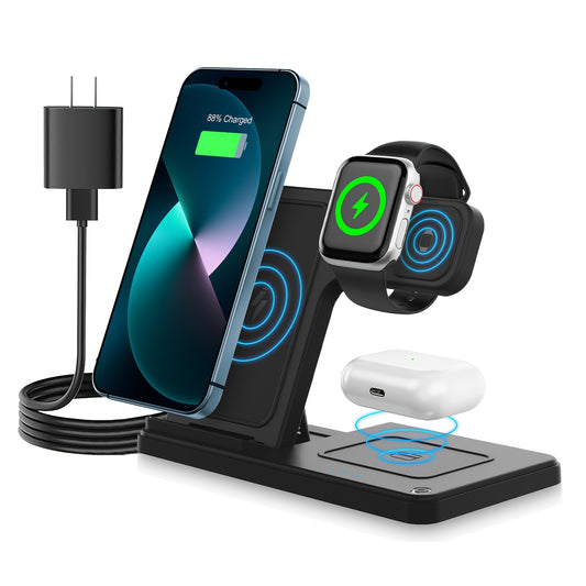 Wireless Charging Station 3 In 1 Standard 15W Fast