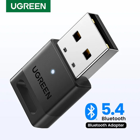 USB Bluetooth Dongle Adapter Bluetooth 5.4 Adapter Bluetooth Receiver & Transmitter for Bluetooth Keyboard/Mouse/Headphone/Speak