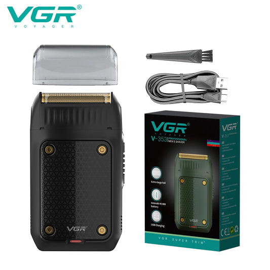 VGR Razor Electric Shaver Professional Hair Trimmer Rechargeable Razors Portable Beard Trimmer Mini Hair Shaver for Men