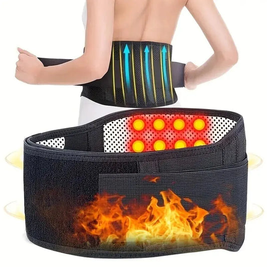 Adjustable Self-heating Magnetic Therapy Back And Waist Support Belt, Waist Massage Belt Sports Support Belt, Body Care Belt