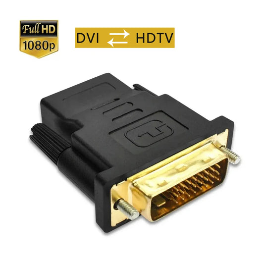 Dvi-d Male 24 1 Pin To Hdmi Female 19-pin Dvi Adapter Bidirectional Cable