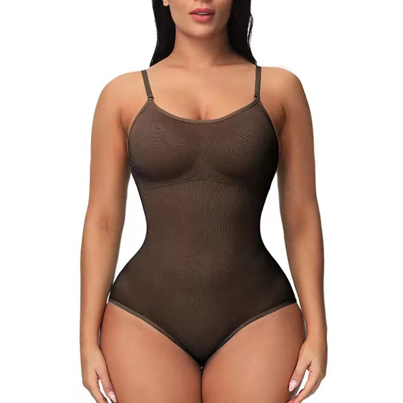 Low Back Bodysuits Shapewear for Women Open Crotch Body Shaper Seamless Tummy Control Push Up Corset Tank Top Backless Underwear