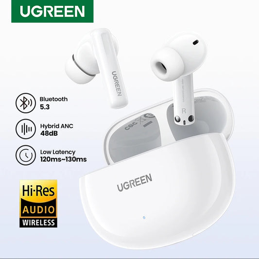 HiTune ANC TWS Wireless Earbuds Active Noise Cancellation Hi-Res LDAC Bluetooth Earphones for iPhone 15 Pro Max