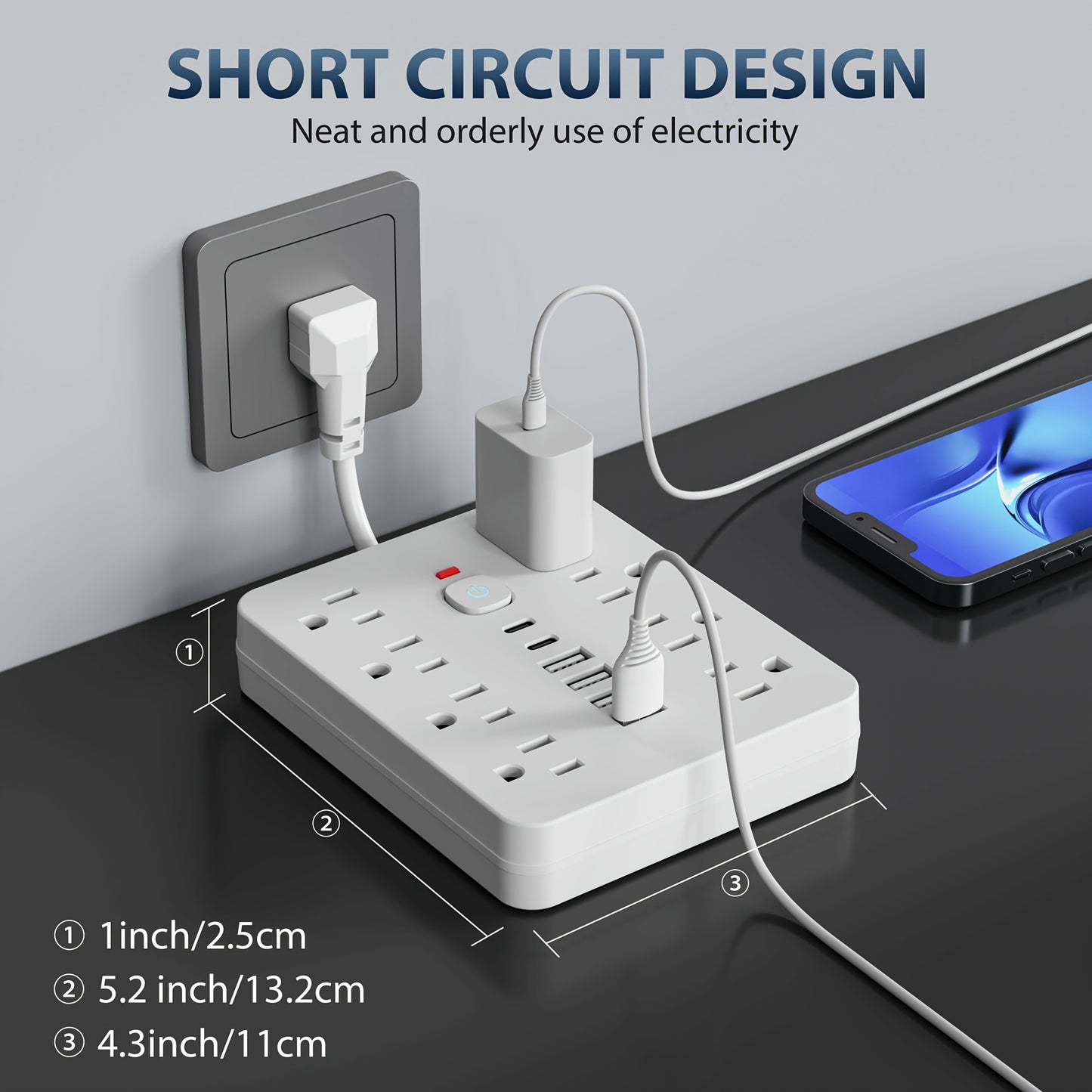 14-in-1 Power Strip Surge Protector